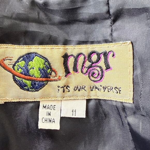 Vintage 90s Y2k Leather Buckle Pleated Faux Wrap Mini Skirt Goth Emo Punk S 6 - Picture 7 of 7